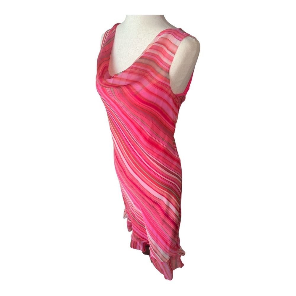 Elegant Pink Striped Dress by Believe